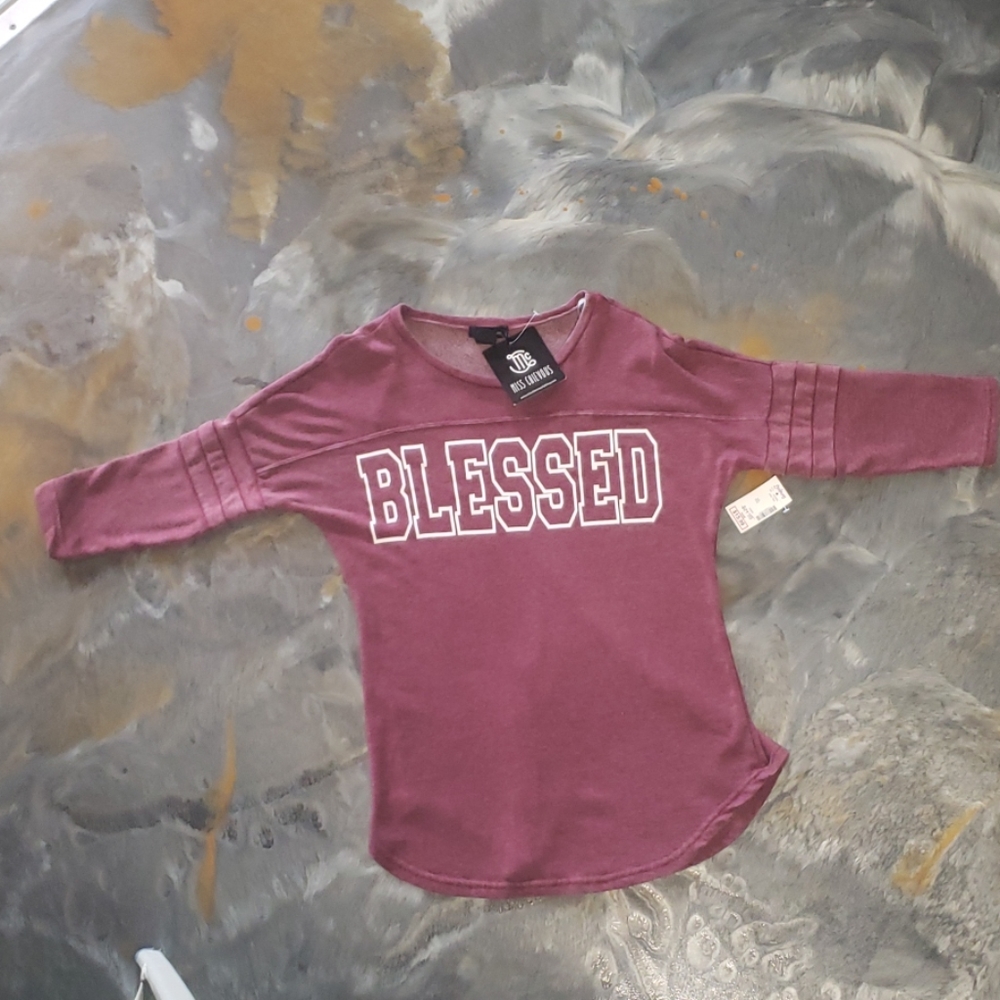 Miss Chievous Women's Blessed Shirt NWT